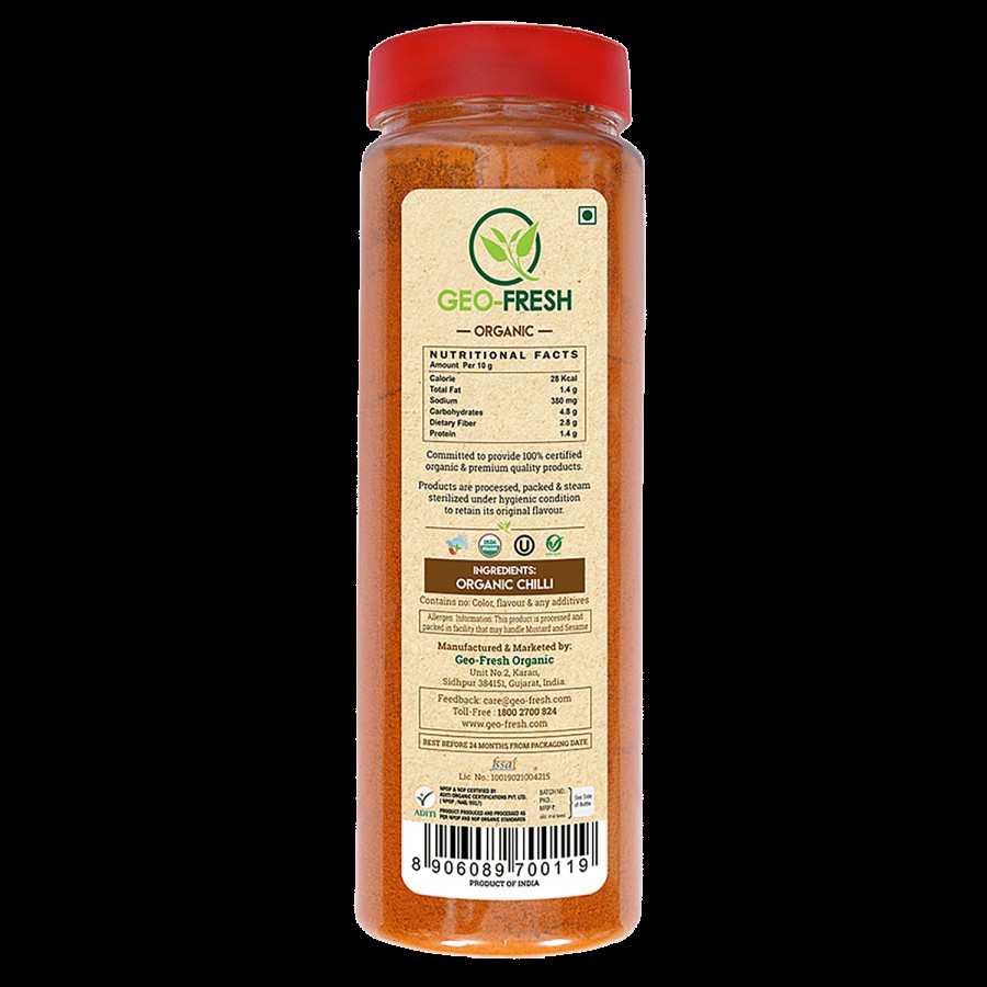 Geo-Fresh Powder - Organic Chilli Powder