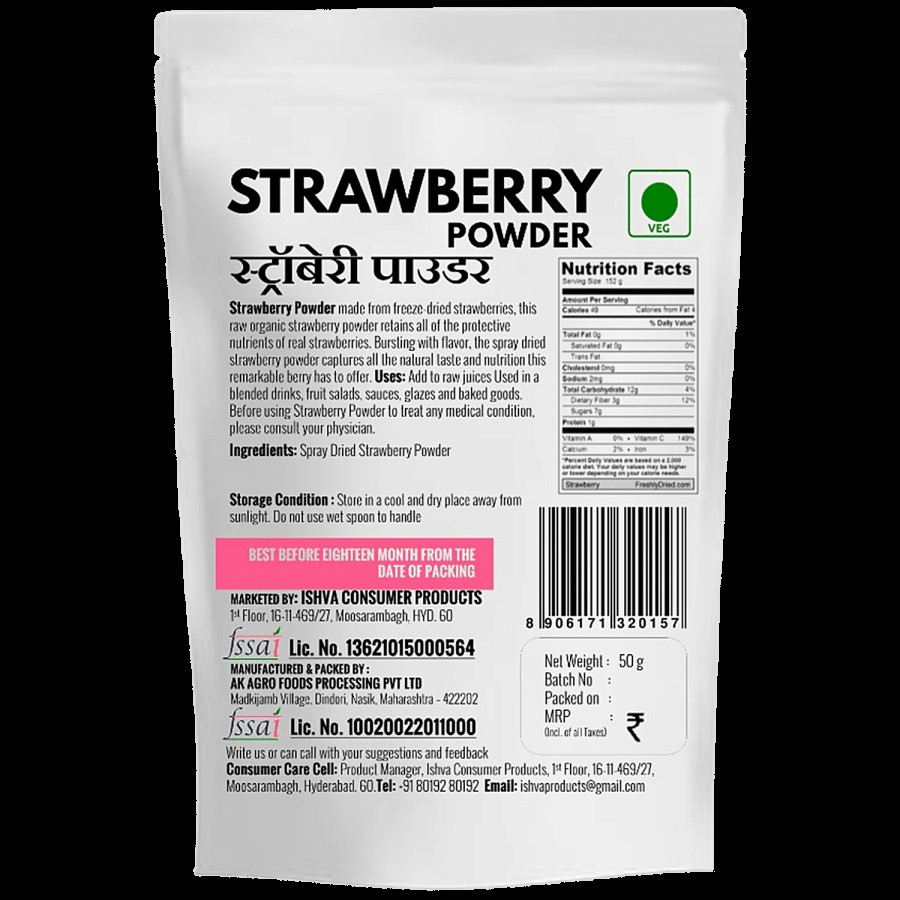 Ishva Strawberry Powder