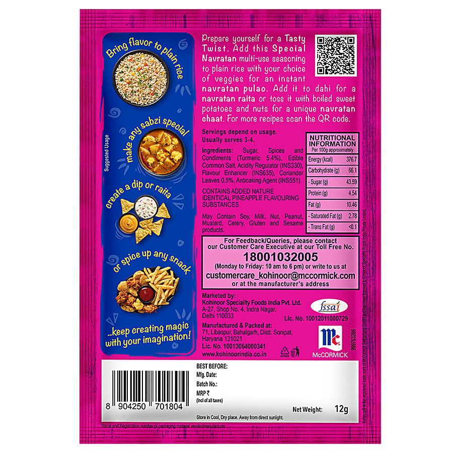 Kohinoor Tasty Twist Special Navratan Multi-Use Seasoning