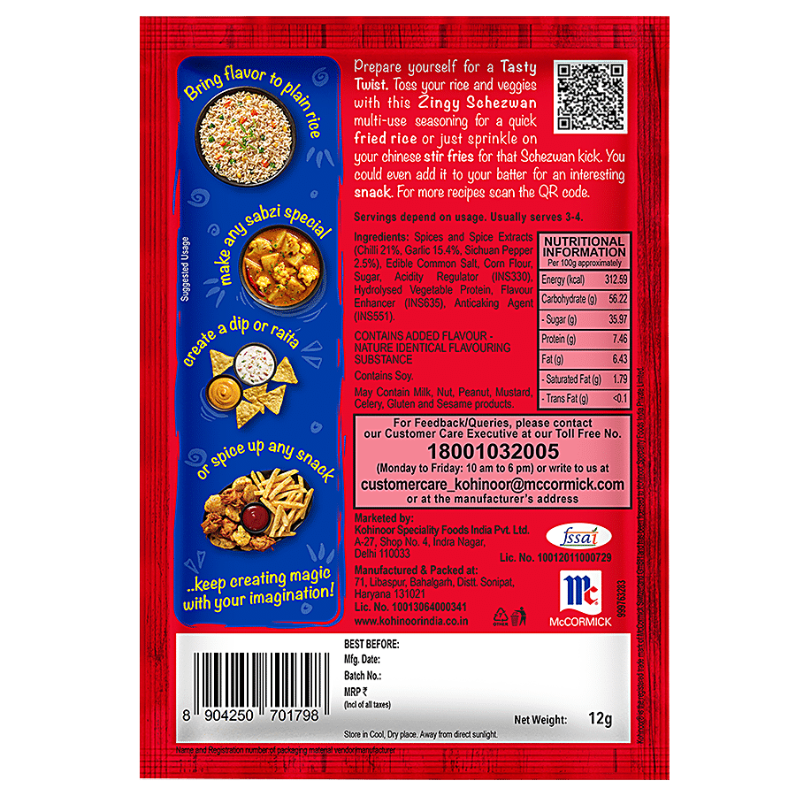 Kohinoor Tasty Twist Zingy Schezwan Multi-Use Seasoning