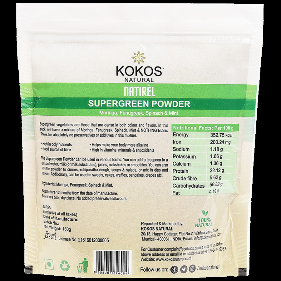 Kokos Natural Natural SuperGreen Powder