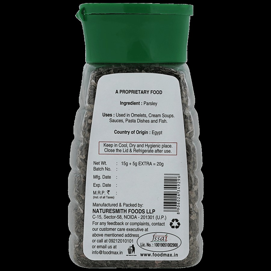 Naturesmith Parsley Seasoning - Use With Pizza