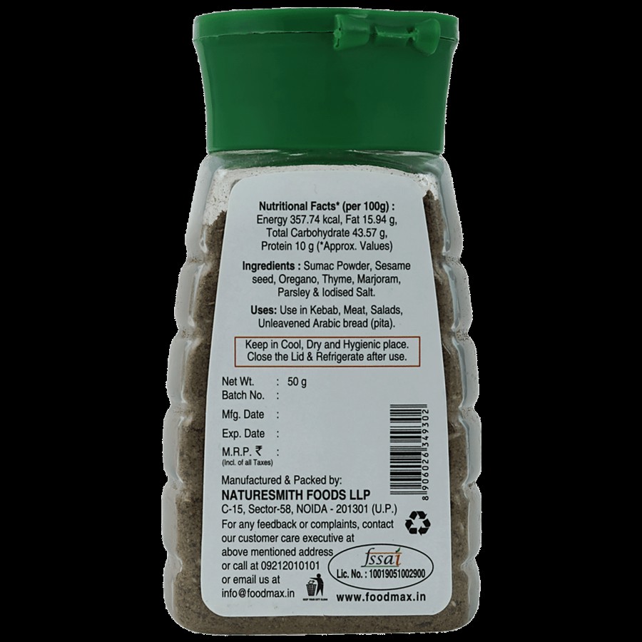 Naturesmith Zatar Powder - For Seasoning