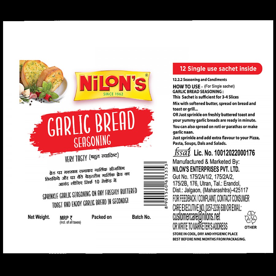 Nilon's Garlic Bread Seasoning