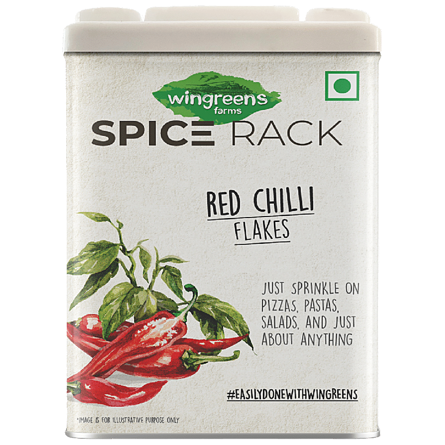 Wingreens Farms Spice Rack Chilli Flakes - Sprinkler/Seasoning For Pizza Pasta