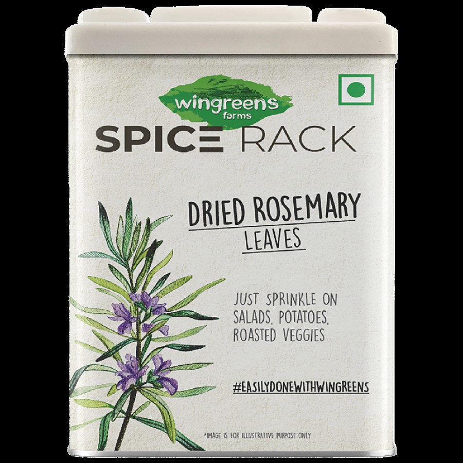 Wingreens Farms Spice Rack Rosemary Leaves - Dried Herb Seasoning