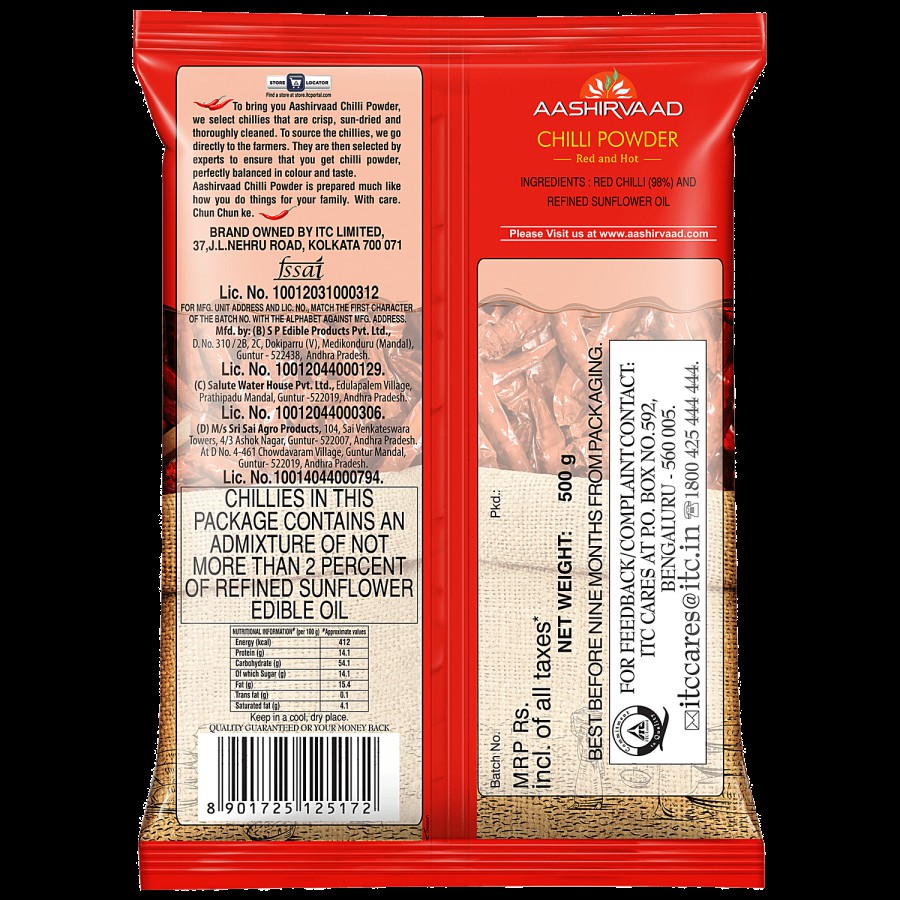 Aashirvaad Chilli Powder