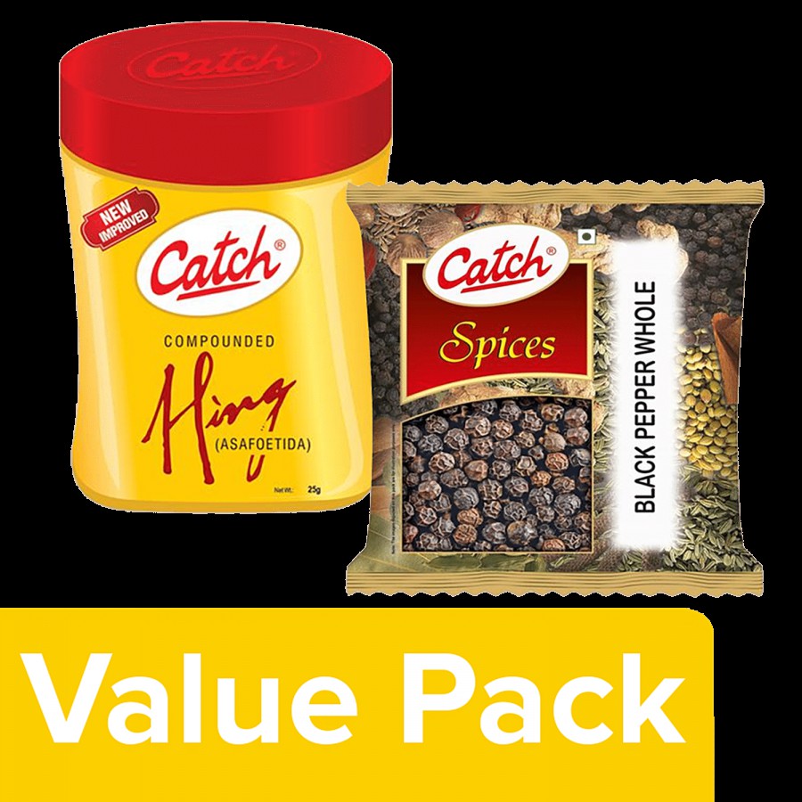 Catch Hing 25 g + Black Pepper Whole 100 g