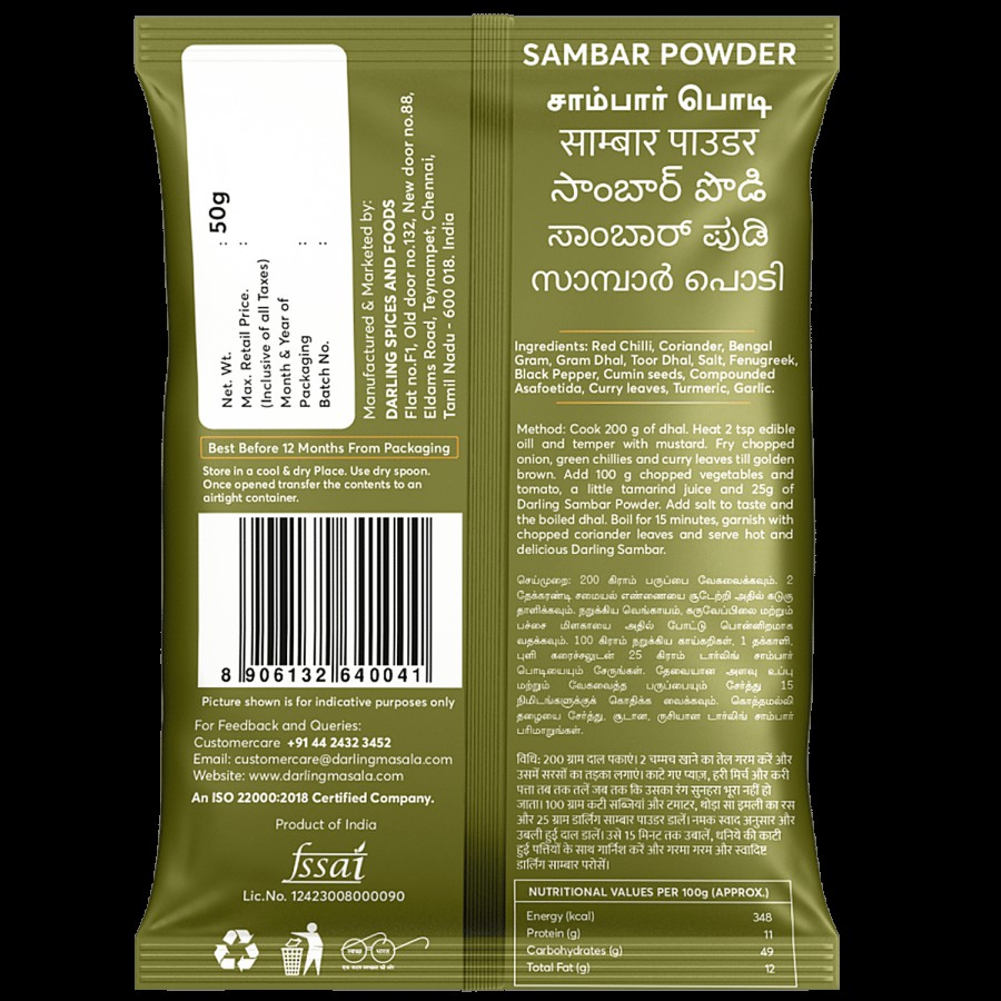 DARLING MASALA Sambar Powder