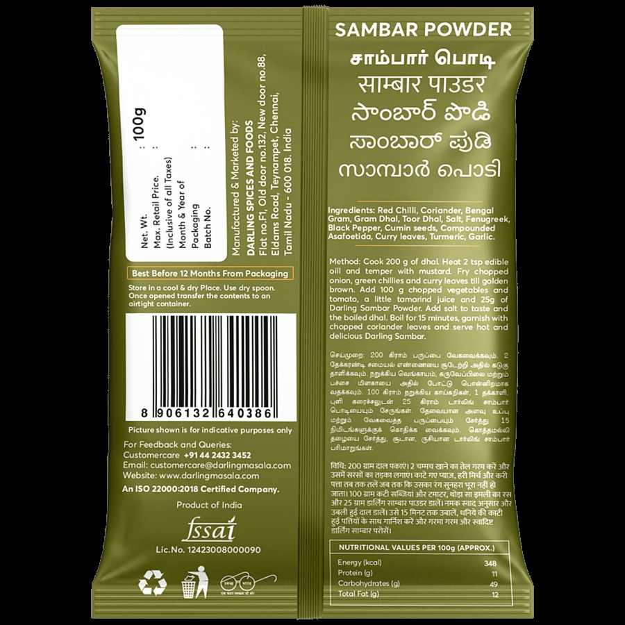 DARLING MASALA Sambar Powder