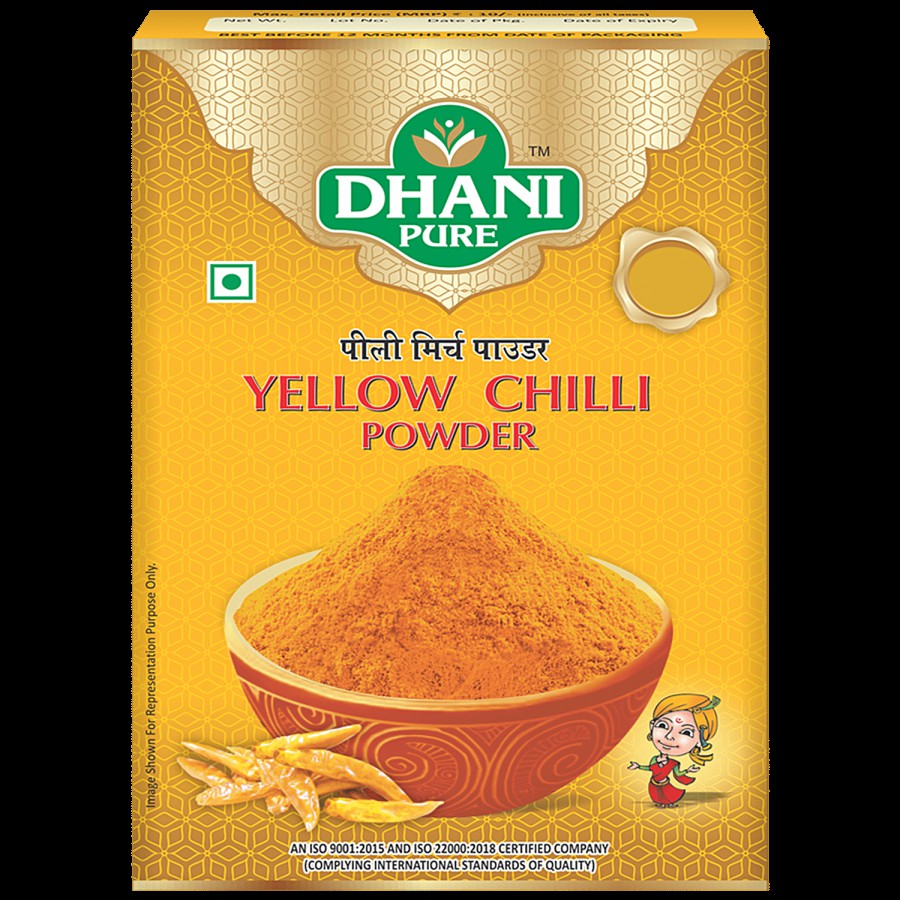 DHANI PURE Yellow Chilli Powder - 100% Natural