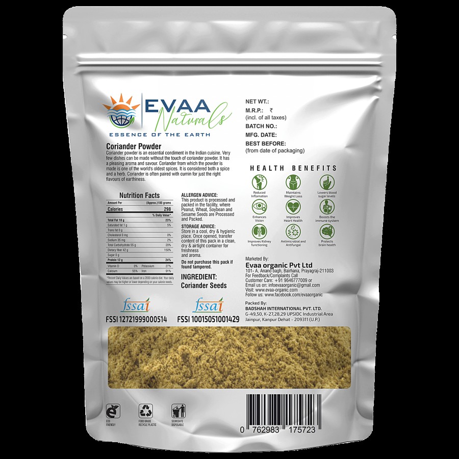 EVAA Naturals Coriander Powder