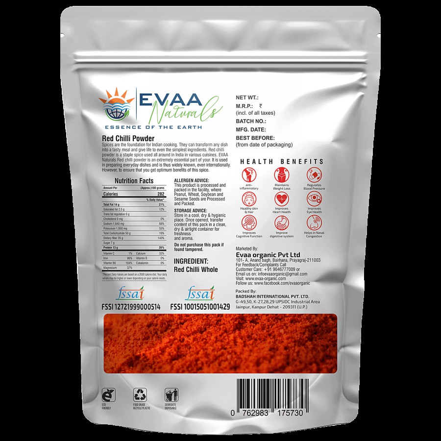 EVAA Naturals Red Chilli Powder