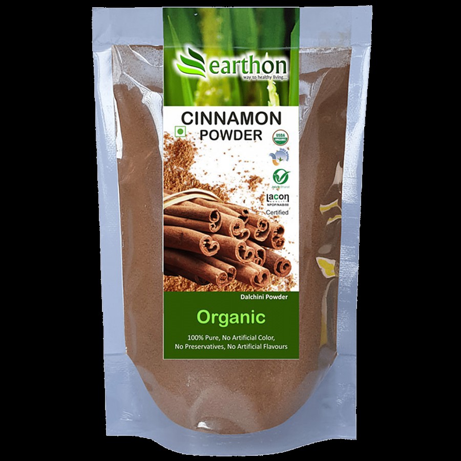 Earthon Organic Cinnamon/Dalchini Powder/Chakke Powder