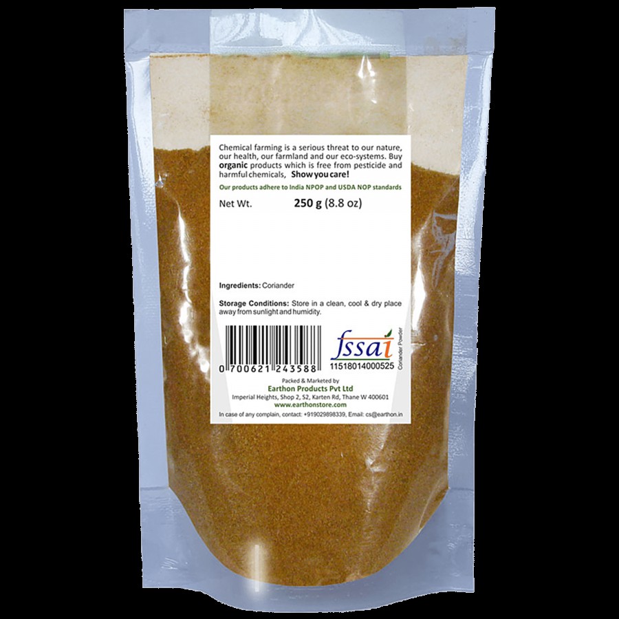 Earthon Organic Coriander Powder/Dhania Powder