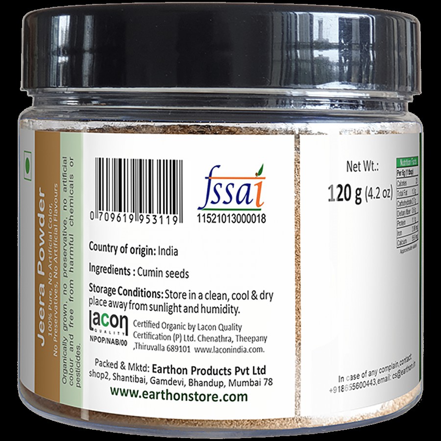 Earthon Organic Cumin Powder/Jeera Powder