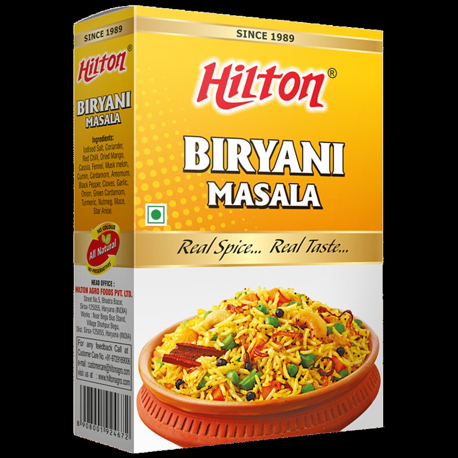 Hilton Biryani Masala - Flavour & Aroma