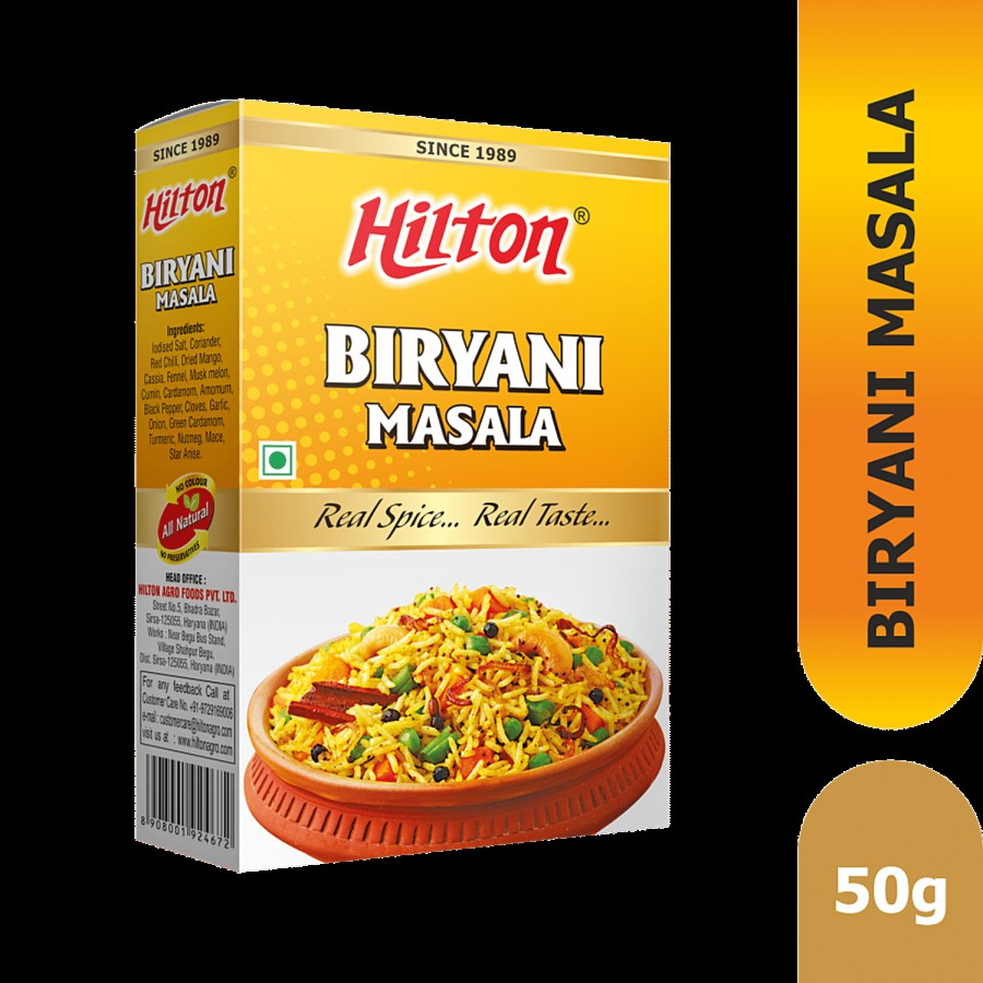 Hilton Biryani Masala - Flavour & Aroma