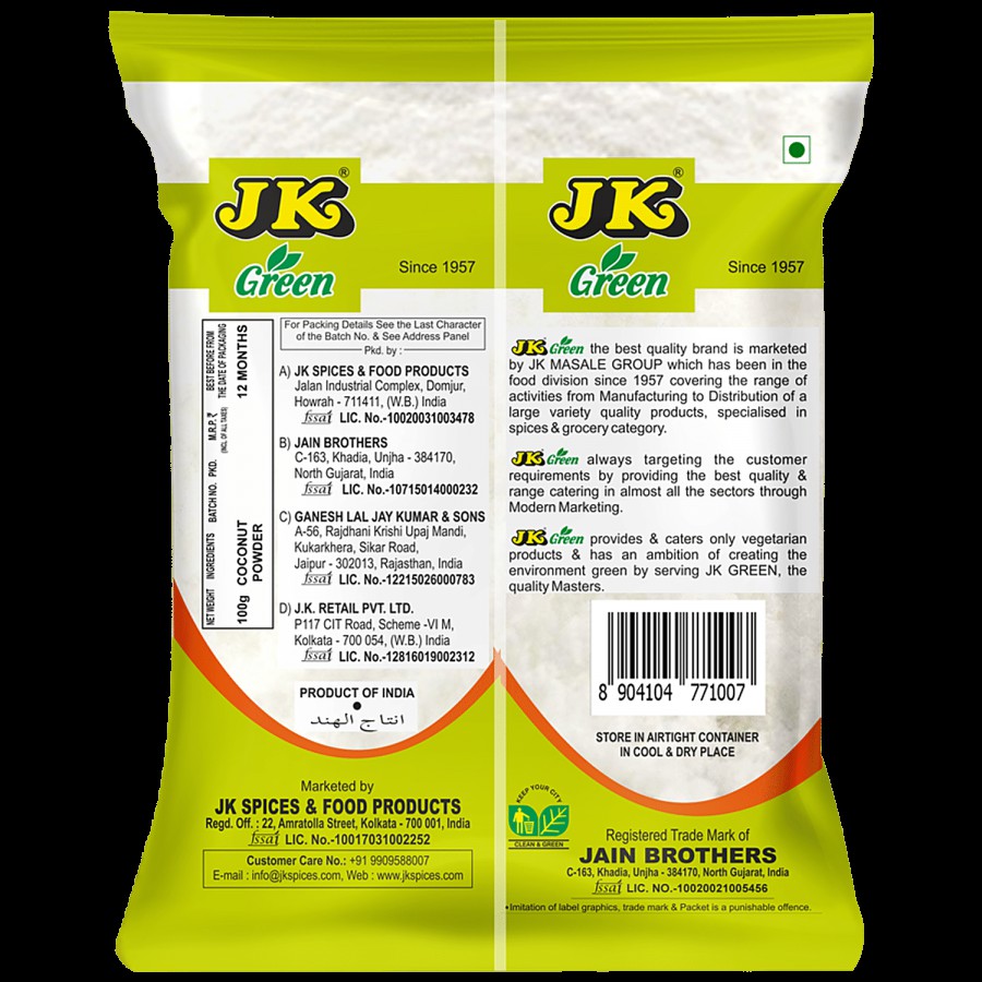 JK Green Coconut Powder