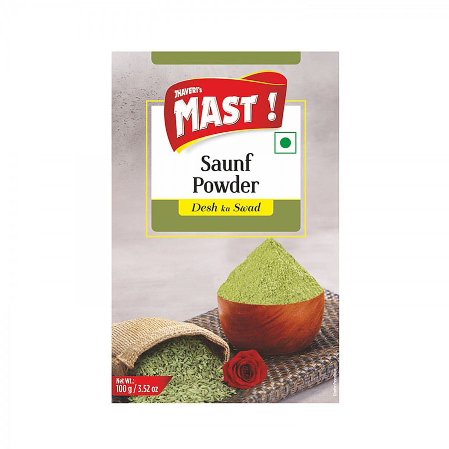 Jhaveri's Mast Fennel Seeds Saunf Powder - Helps In Digestion