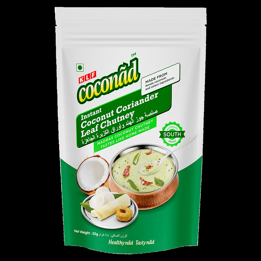 KLF Coconad Instant Coconut Coriander Leaf Chutney - No Preservatives