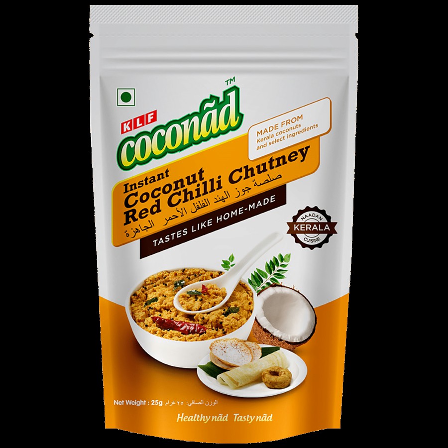 KLF Coconad Instant Coconut Red Chilly Chutney - No Preservatives