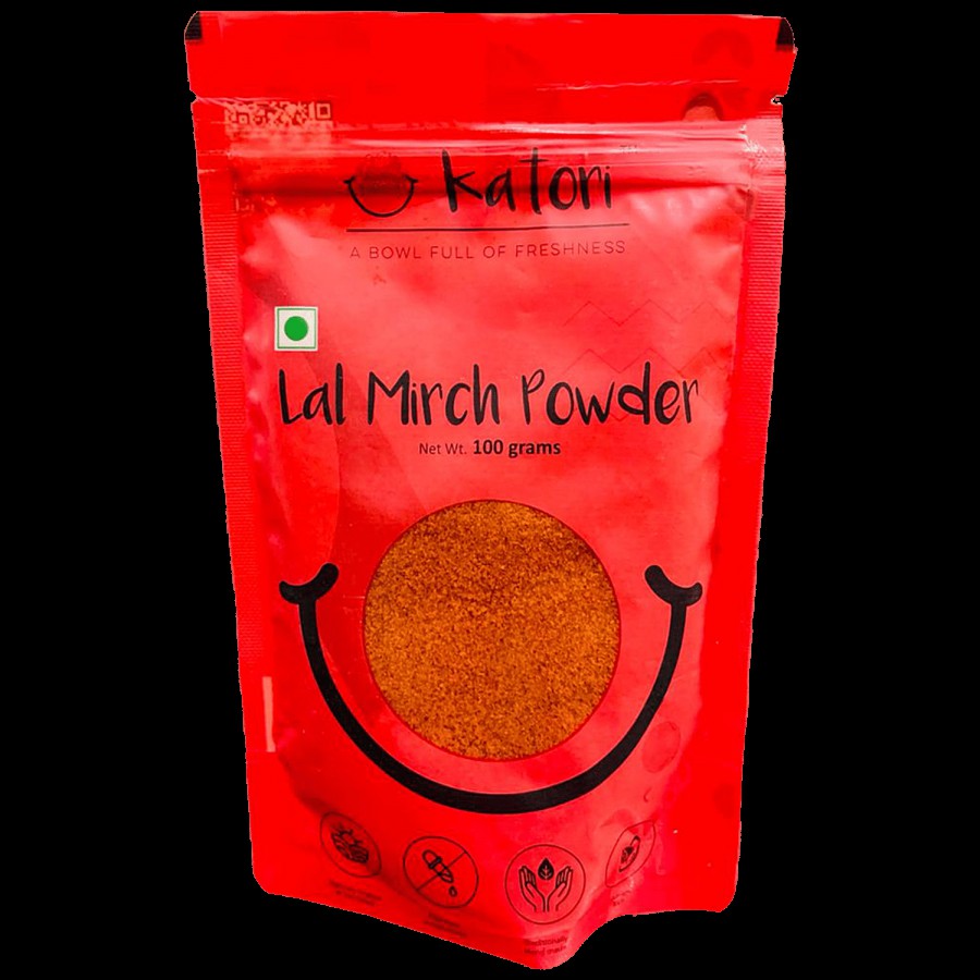 Katori Red Chilli Lal Mirch Powder - Teja & Mathania Chillies