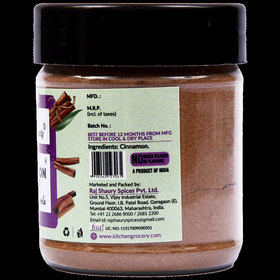 Kitchen Grocery Cinnamon Powder - For Cooking & Baking