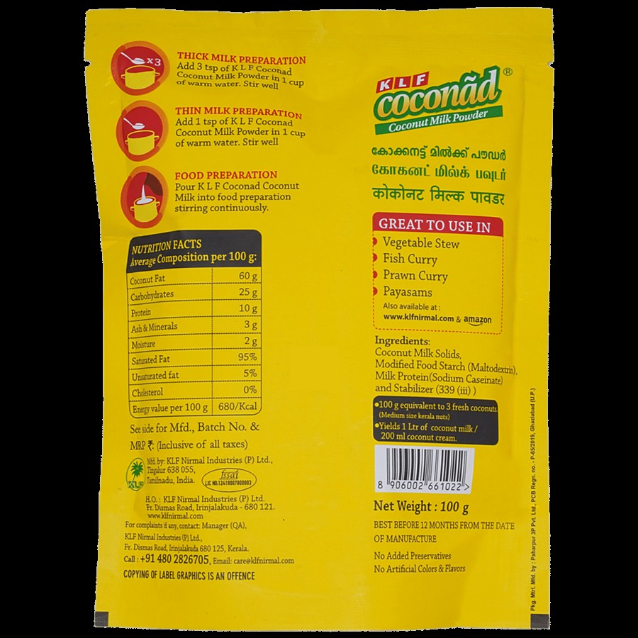 Klf  Coconad - Coconut Milk Powder