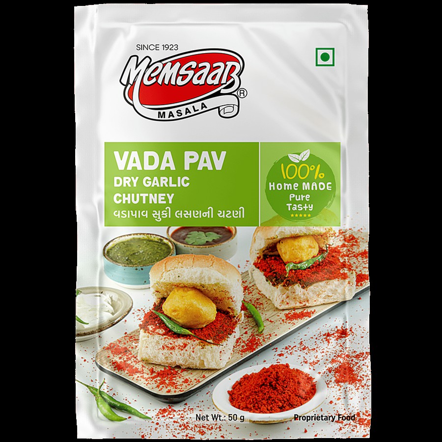 Memsaab Vada Pav Dry Garlic Chutney - Homemade