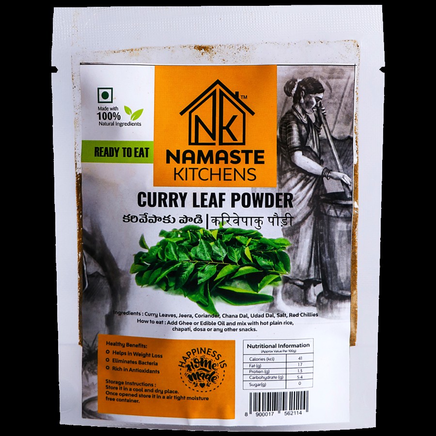 NAMASTE KITCHENS Curry Leaf Powder - Reay To Eat