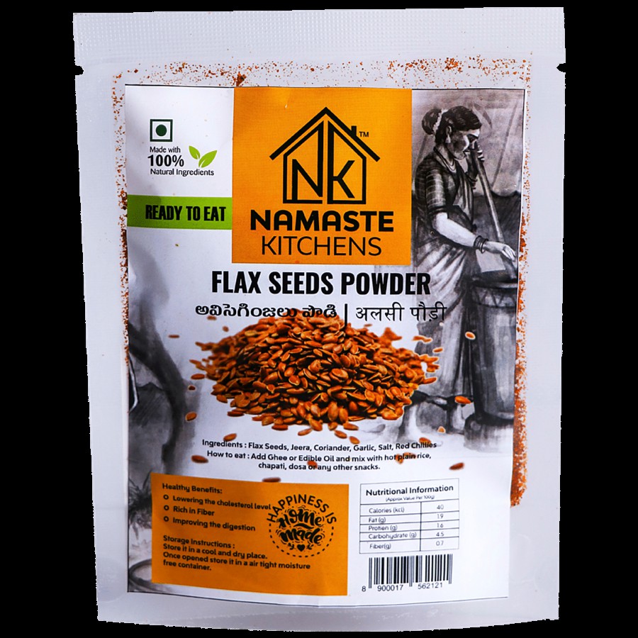 NAMASTE KITCHENS Flax Seeds Powder - Improves Digestion