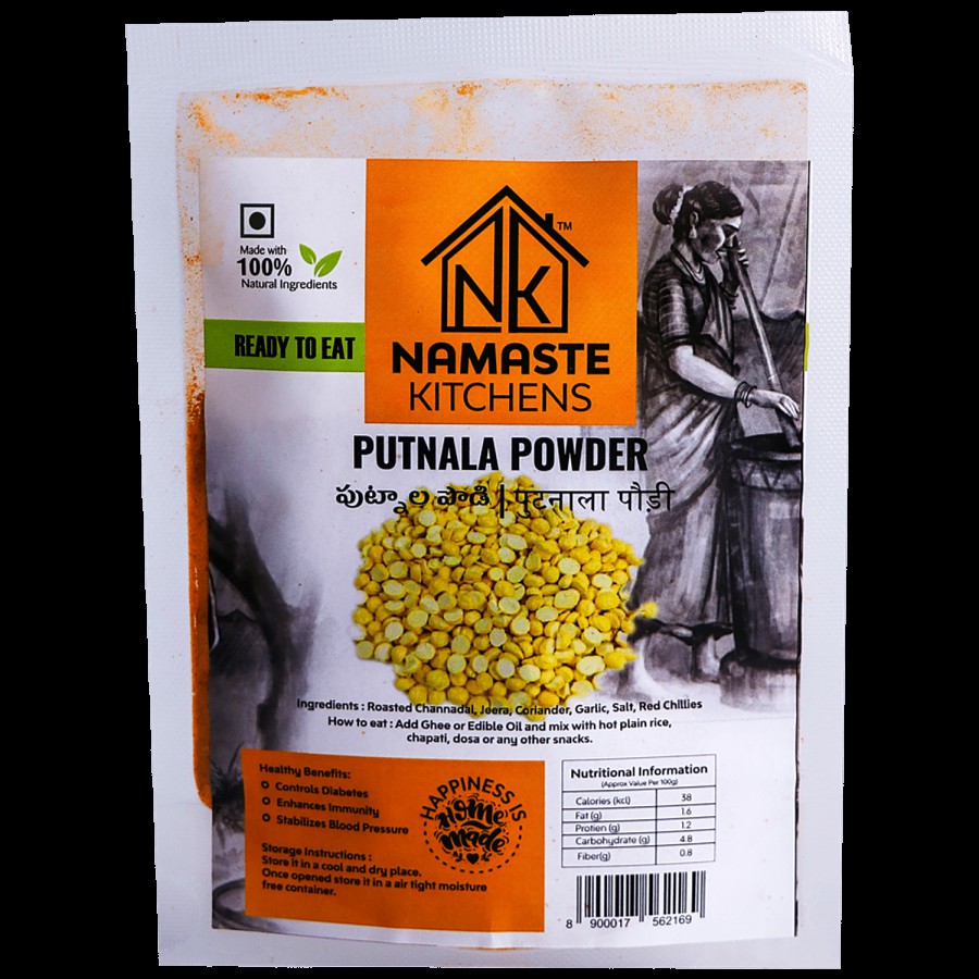 NAMASTE KITCHENS Putnala Chutney Powder - Ready To Eat