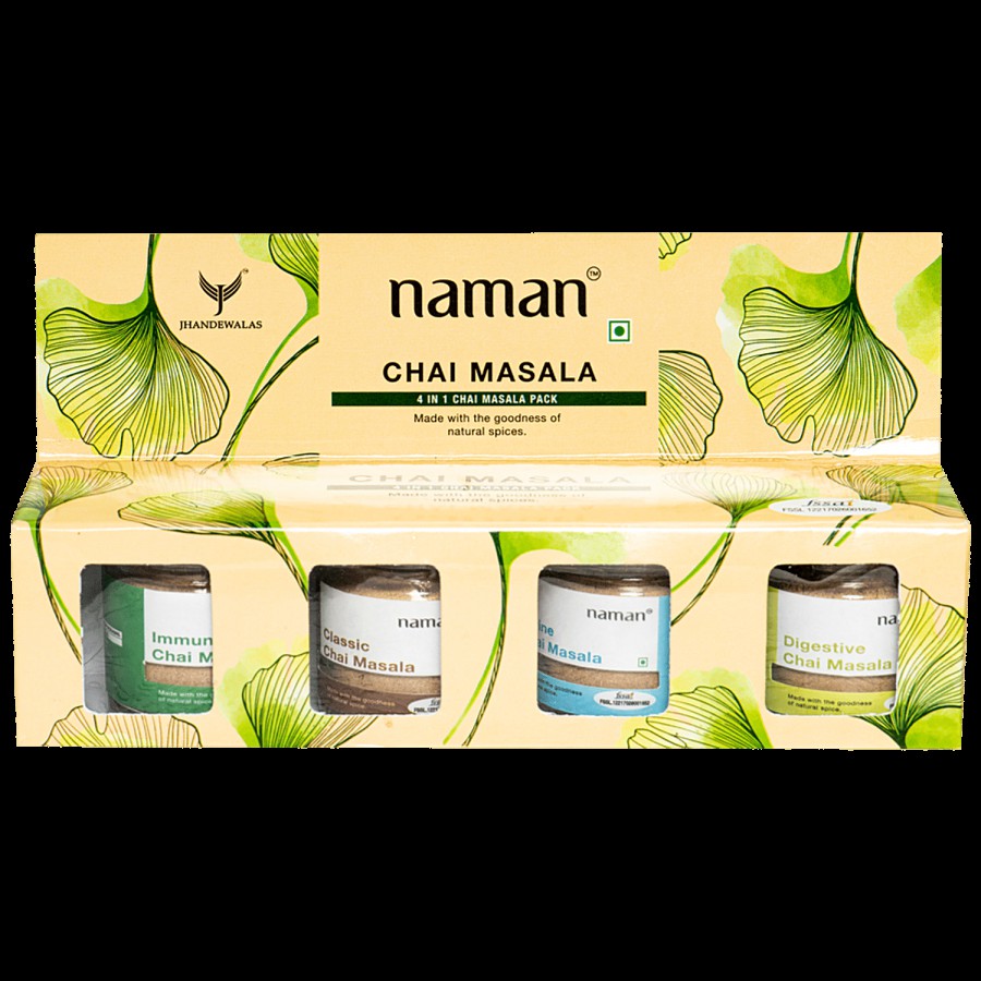 Naman 4 In 1 Chai Masala Pack - Assorted Flavours