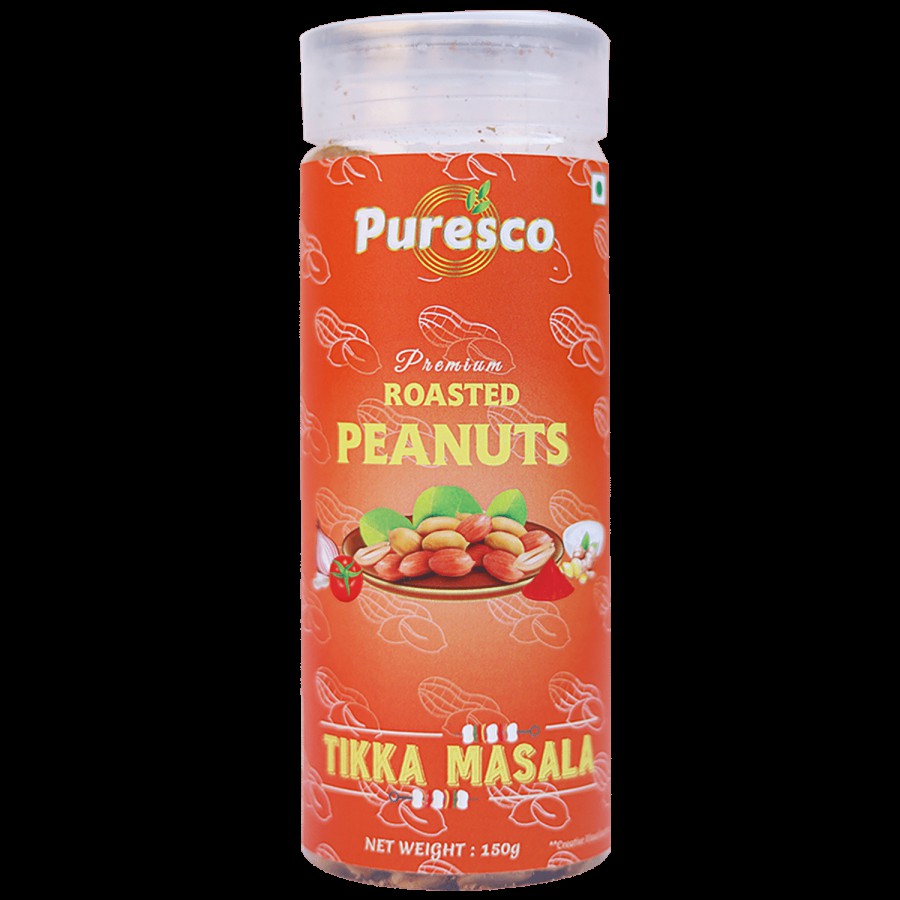 PURESCO Premium Roasted Peanuts - Healthy & Delicious Snacks