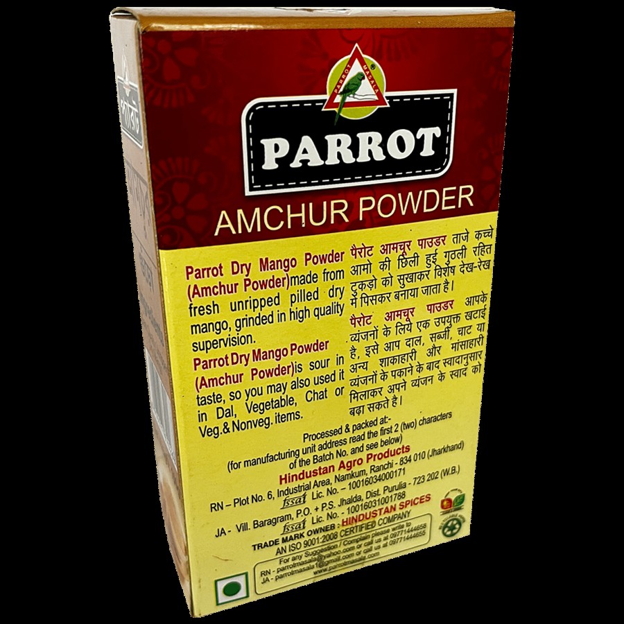 Parrot Amchur Powder - Green Dried Mango Powder