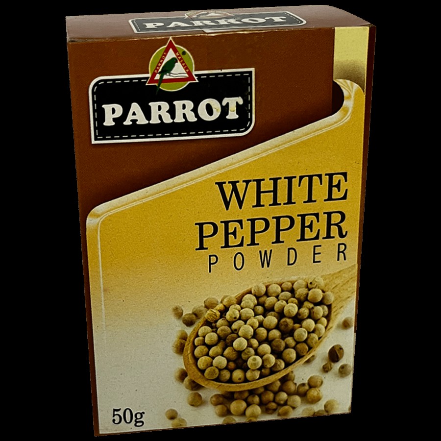 Parrot White Pepper With Piperine - 100% Natural