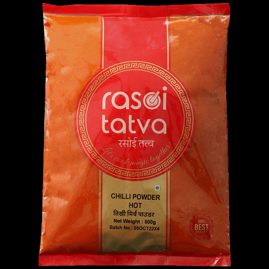 RASOI TATVA Chilli Powder Hot - 100% Natural