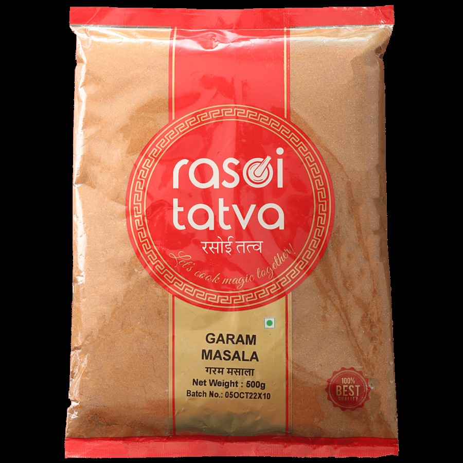 RASOI TATVA Garam Masala Powder - 100% Natural