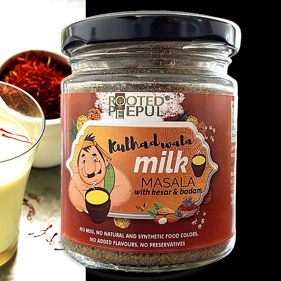 Rooted Peepul Kulhadwala Milk Masala With Kesar & Badam