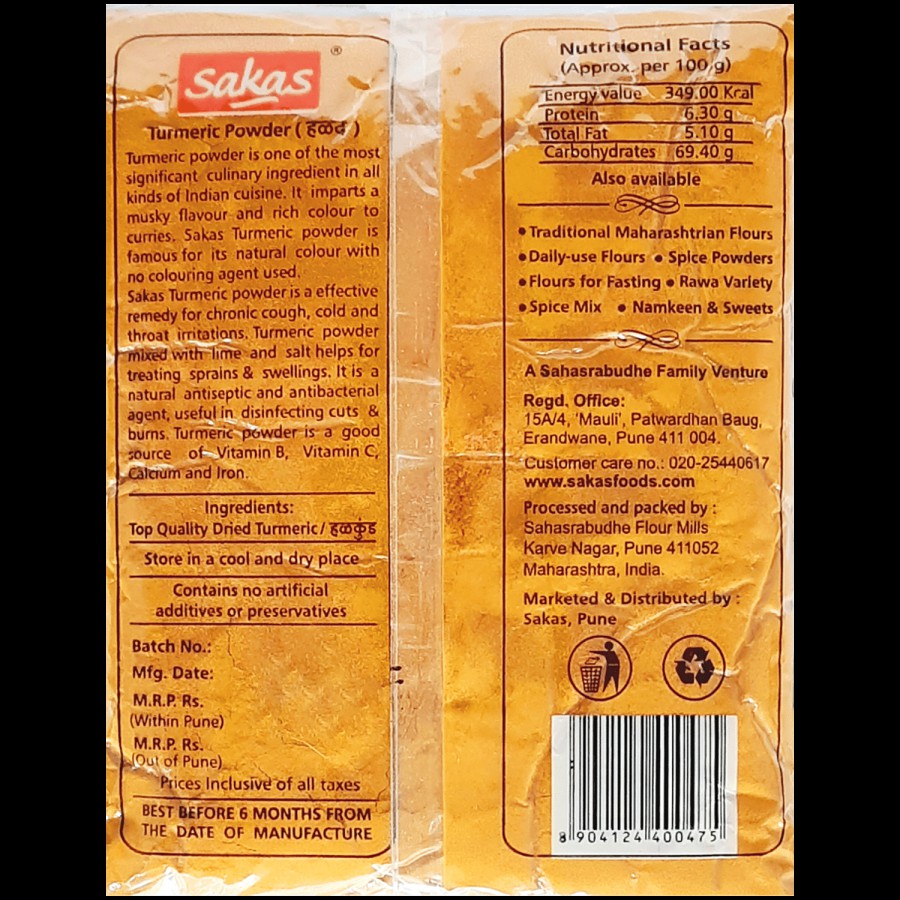 SAKAS Powder - Turmeric