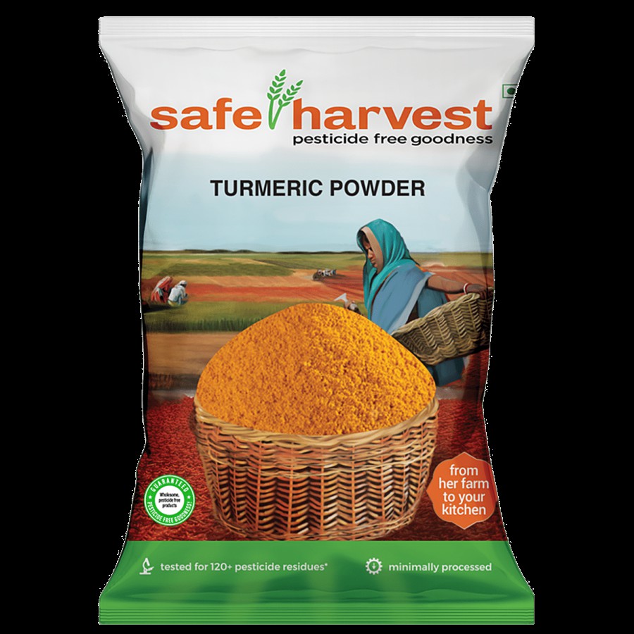 Safe Harvest Turmeric Powder/Arisina Pudi - Pesticide Free