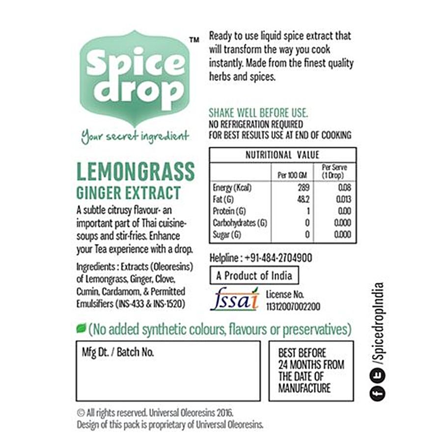 Spice Drop Lemongrass Ginger Extract