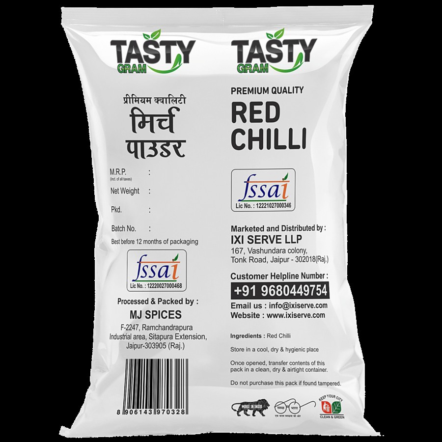 TASTYGRAM Red Chilli Powder - Premium Quality