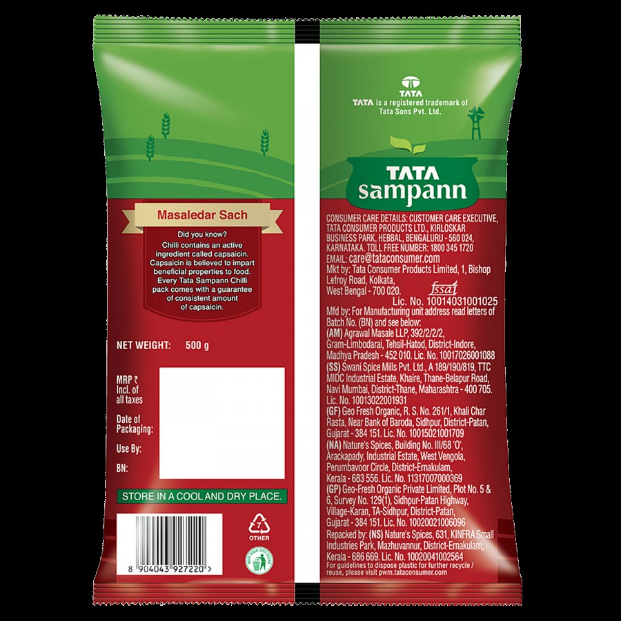 Tata Sampann Chilli Powder/Menasina Pudi