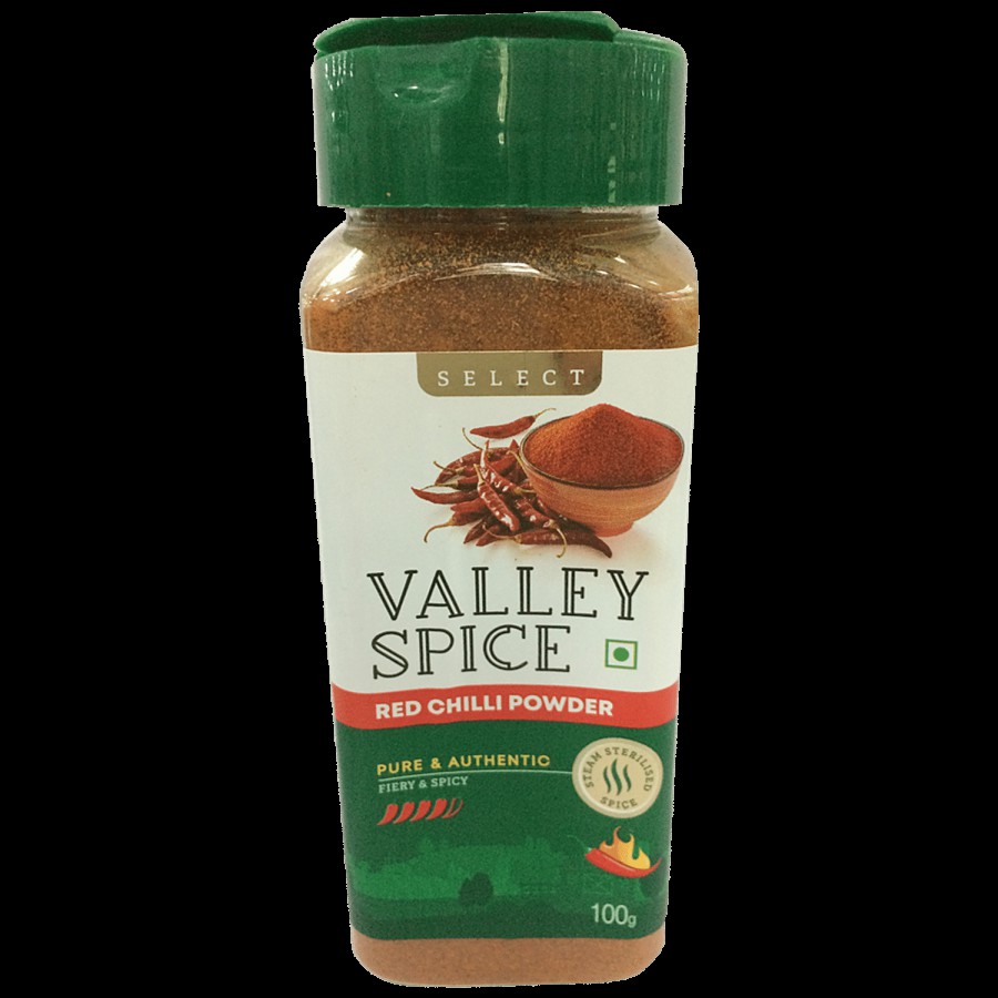 Valley Spice Red Chilli Powder/Menasina Pudi - Fiery & Spicy