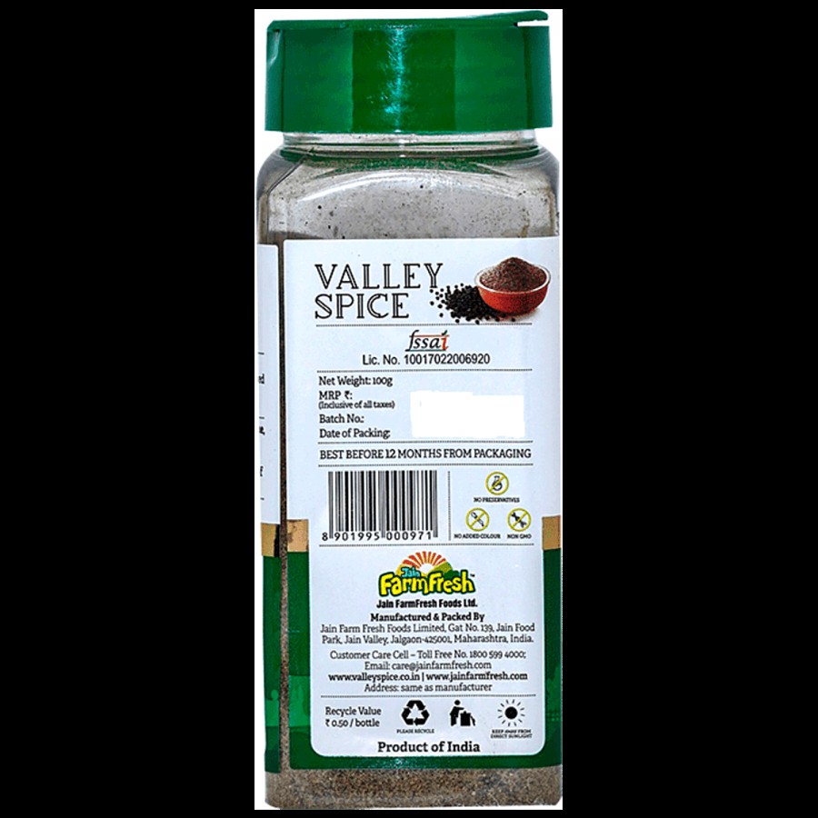 Valley Spice Select - Black Pepper Powder