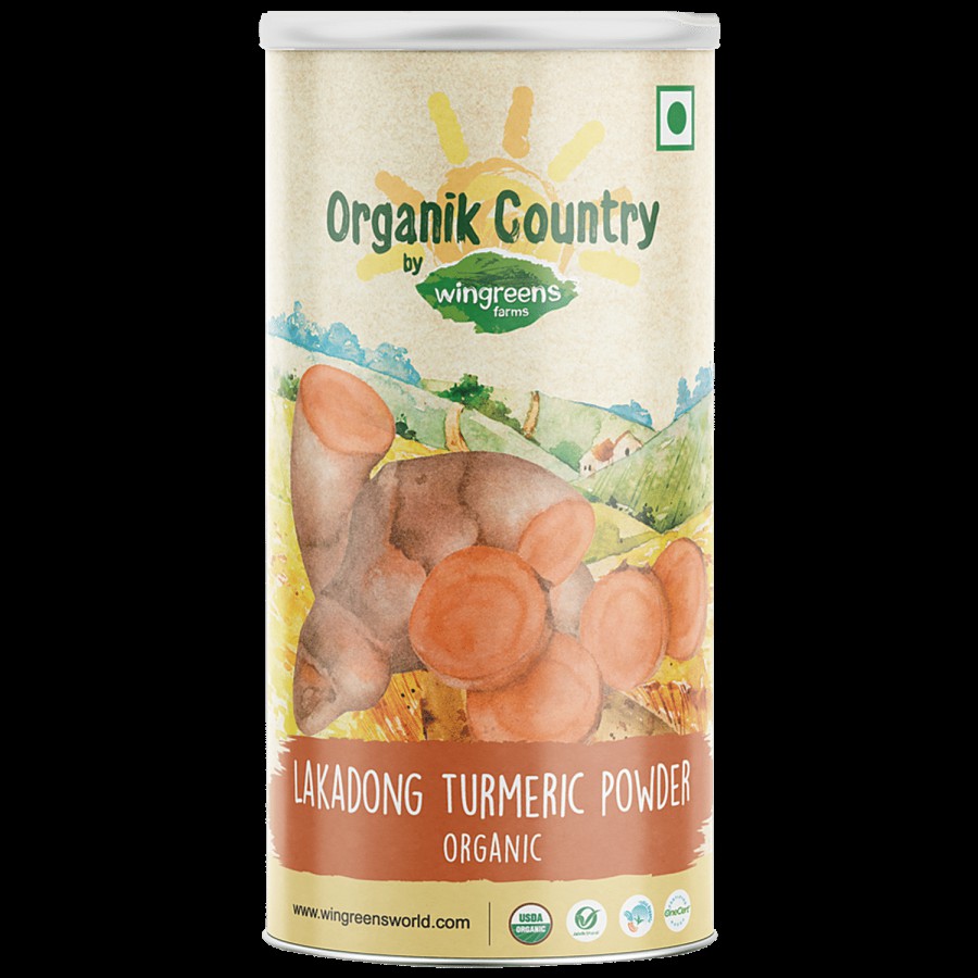 Wingreens Farms Organik Country - Lakadong Turmeric Powder