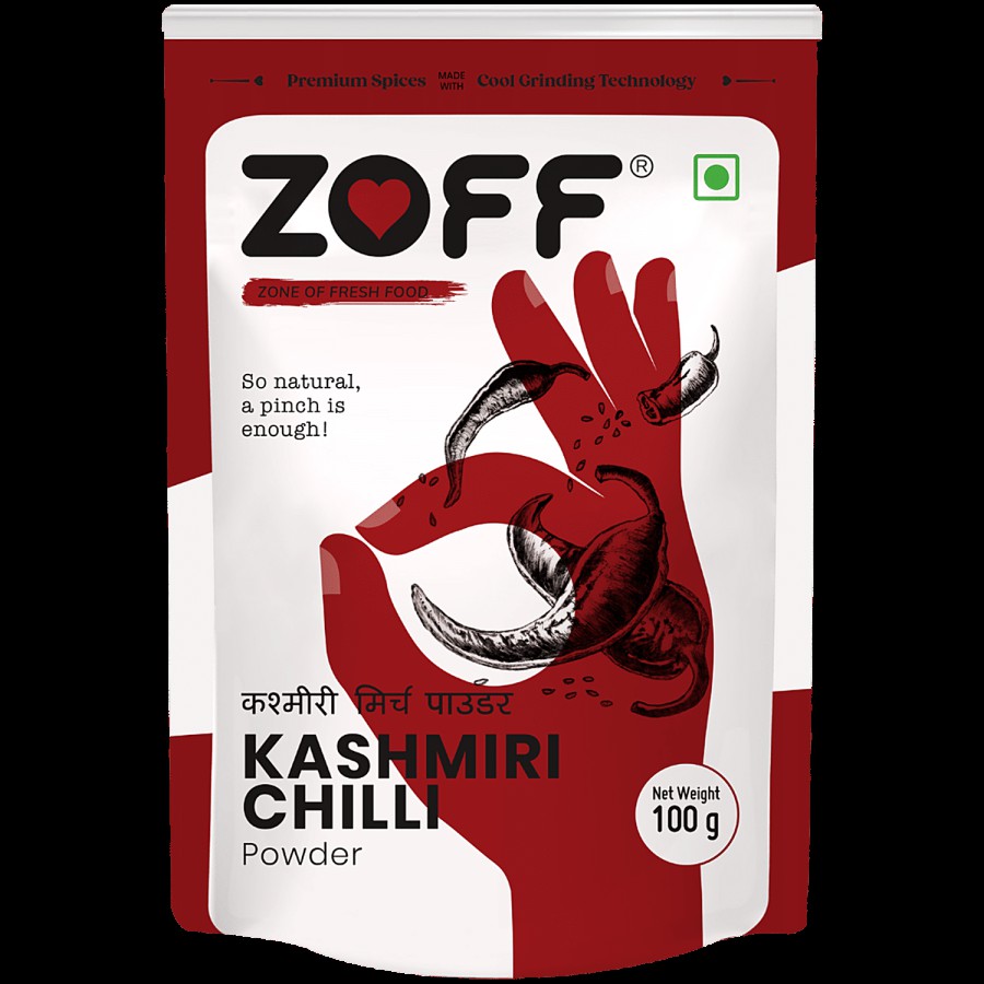 Zoff Kashmiri Red Chilli Powder - High Quality & Flavour