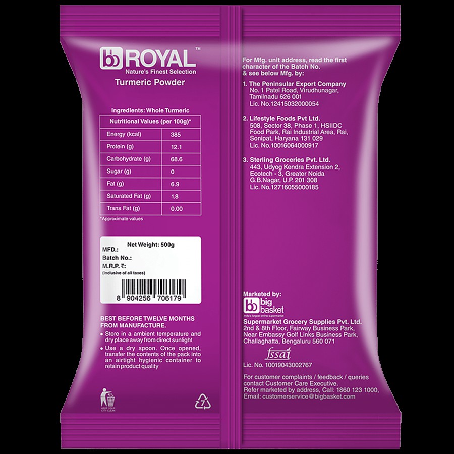 bb Royal Turmeric Powder/Arisina Pudi